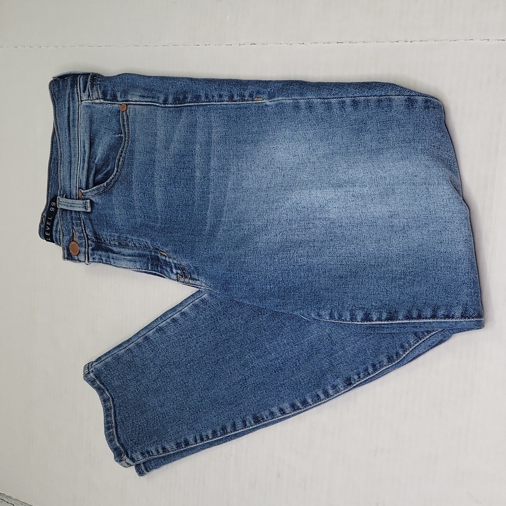 Level 99 high rise skinny crop jeans